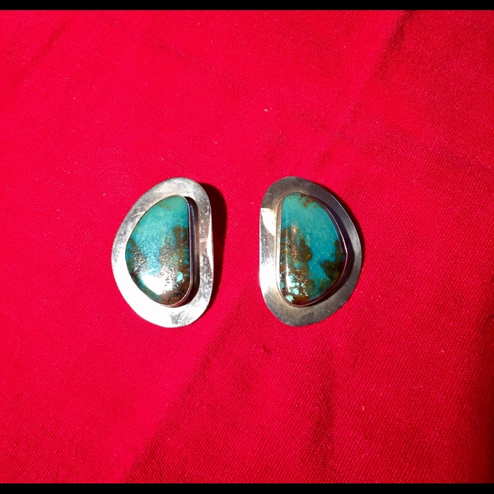 Turquoise & Silver Earrings